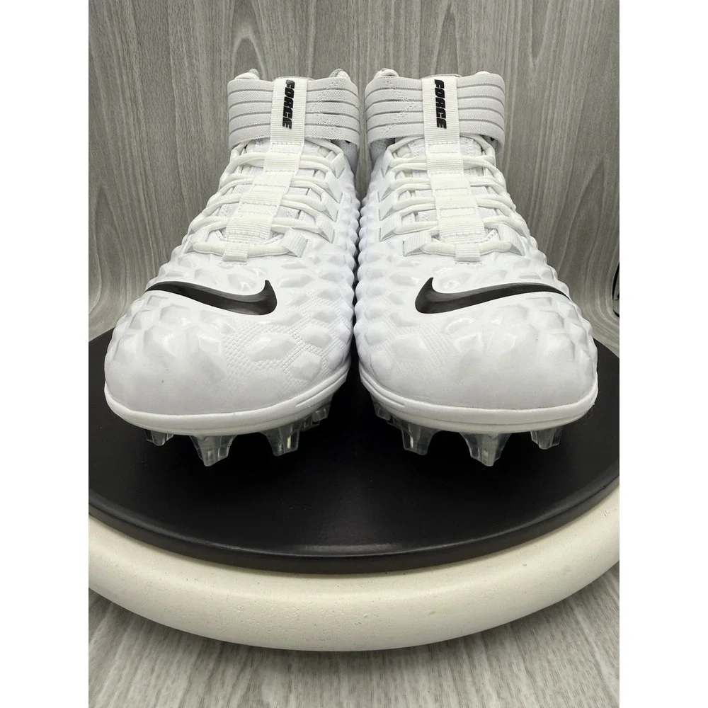 Nike Force Savage Pro 2 Mens Size 11 White Black Football Cleats AH4000-100 NEW